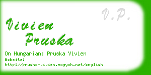 vivien pruska business card